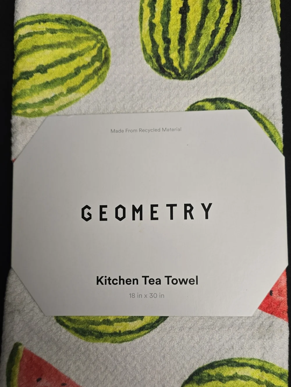 Geometry Melon Market Tea Towel - NWT